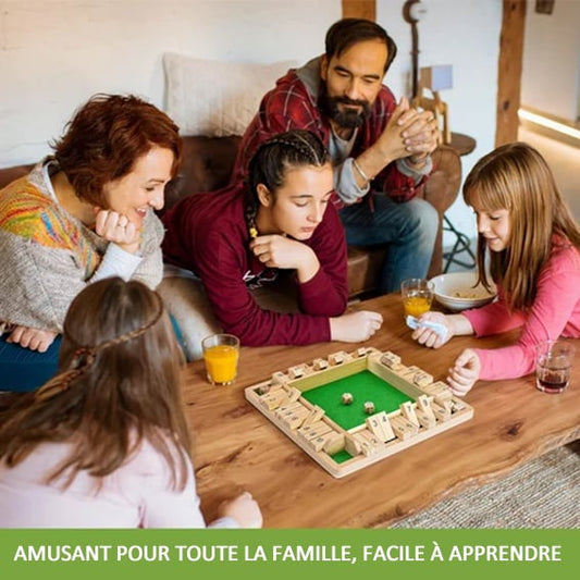 ⏳Limited Time Promotion 49% OFF🔥FUN FAMILY GAMES - Shut The Box Board Game