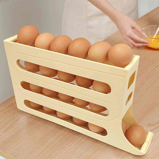 🎉HOT SALE🎉Automatic Rolling Egg Holder for Fridge