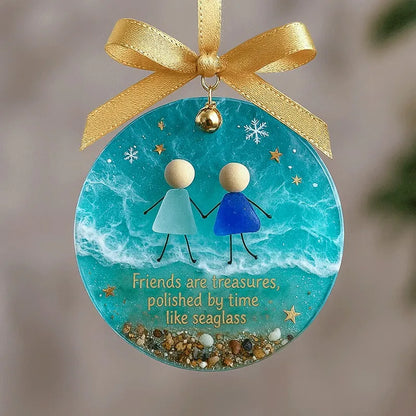 🎉Early Christmas Sale 49% OFF🎄Friendship Sea Glass Christmas Ornament