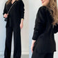 🎁Limited Time Sale 40% OFF🔥V-neck casual slit knitted two-piece set