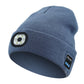 Peel-Off LED Headlamp Bluetooth Headset Knit Cap