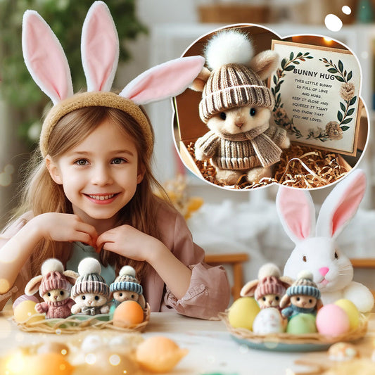 🔥Last Day: BUY 3 GET 1 FREE 🐇Handmade Mini Bunny Hug🎁[Cute Easter Gift]