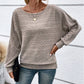 ⏰Women's Soft Solid Batwing Sleeve Pullover Long Sleeve Top💖