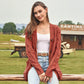 💐Big Sale-50% Off💕Women's Fall Casual Long Sleeve Button Down Open Front Cable Knit Cardigan