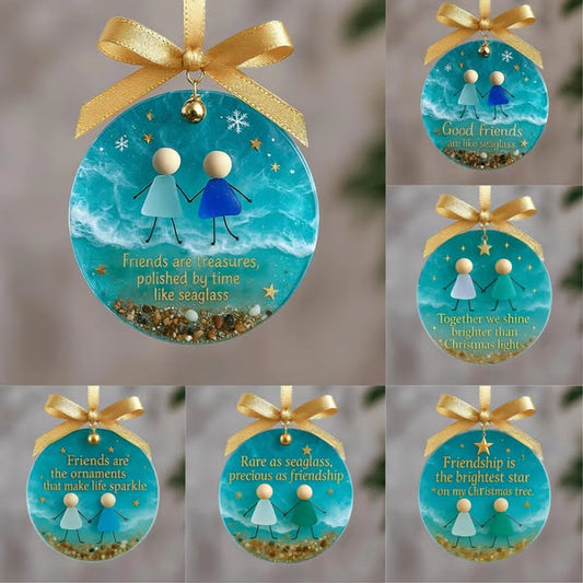 🎉Early Christmas Sale 49% OFF🎄Friendship Sea Glass Christmas Ornament