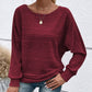 ⏰Women's Soft Solid Batwing Sleeve Pullover Long Sleeve Top💖