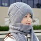 🔥Limited Time Sale-50% OFF🎀Winter Versatile Knitted Hooded Scarf for Women