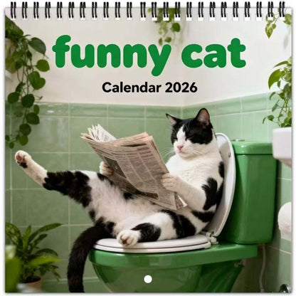 🗓️Christmas Sale 50% OFF😻2026 Funny Cat Calendar