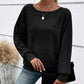 ⏰Women's Soft Solid Batwing Sleeve Pullover Long Sleeve Top💖