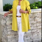 🔥LAST DAY SALE 49% OFF🔥Solid Color Long Cotton Shirt Jackets For Women