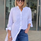 🔥LAST DAY SALE 49% OFF🔥Solid Color Long Cotton Shirt Jackets For Women