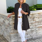 🔥LAST DAY SALE 49% OFF🔥Solid Color Long Cotton Shirt Jackets For Women