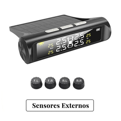 🚗🌞Limited Time 50% Off 🔥Solar Four Wheel Tire Pressure Monitor with Real-Time Display