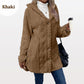 ⏳Limited-time 50% off⏰Women's Warm Diamond Pattern Hooded Jacket🧥