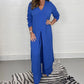 💃Spring Hot Sale 49% OFF⏳Two Piece Casual Long Top and Casual Trousers😍