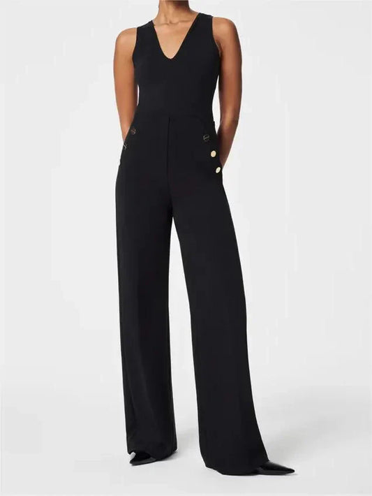 🥰HOT SALE 49% OFF🥰Tummy Control Button Wide Leg Pants