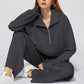 ✨Special Sale 49%OFF🔥Women’s High-Neck Zip-Up Pullover and Wide-Leg Pants Set