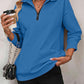 🔥Last Day Promotion 50% OFF🏆Womens Zip-Up Dropped Shoulder Sweatshirt