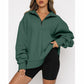 🔥Last Day Promotion 50% OFF🏆Womens Zip-Up Dropped Shoulder Sweatshirt