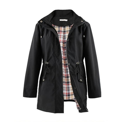 🔥Hot Sale 50% Off🔥Solid Color Casual Jackets, Waterproof and Windproof Coats, Hooded Windbreakers