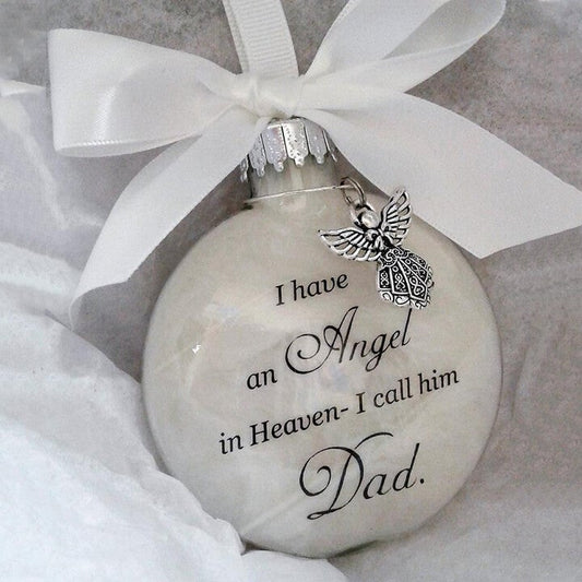 🎅Christmas Sale 50% OFF - Christmas Ornaments Feather Ball👼Angel In Heaven Memorial Ornament