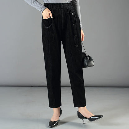 🎁Hot Sale 50% OFF💝Women’s Warm Corduroy High Waist Pants