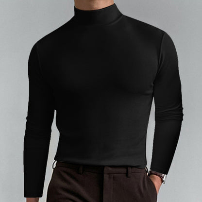🔥LAST DAY SALE 55% OFF🔥Ultimate Comfort Men's High Neck T-Shirt – Stretch, Breathable, Slim Fit for Gym & Daily Wear!