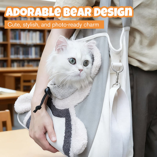 ⏳Time-Limited Special⏰ Cute Bear Pet Carrier Bag With Head-Out Design