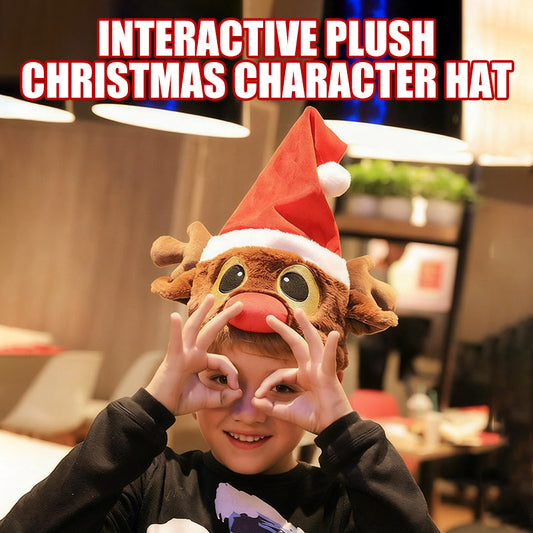 🔥New Arrival-50% Off🎅🎉Interactive Plush Christmas Character Hat