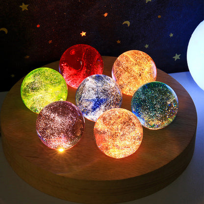 ✨ 50% off for a limited time Glowing Starry Sky Glass Sphere Decor