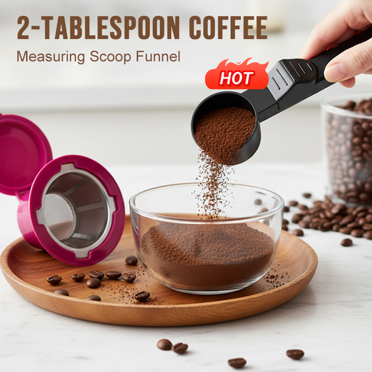 🔥 2-Tablespoon Coffee Measuring Scoop Funnel