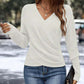 🎁Meet Christmas 50% OFF🎄Women's Elegant Casual V-Neck Knit Top