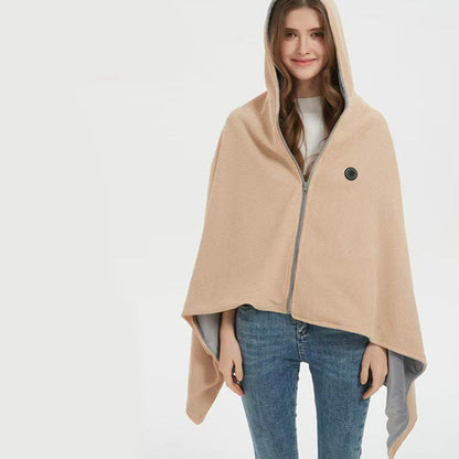 🎉Christmas Sale - 50% OFF🔥Portable Heated Hooded Blanket Shawl