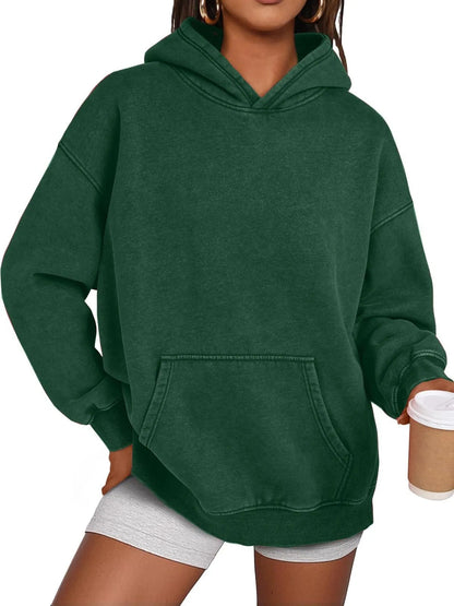 🔥LAST DAY SALE 50% OFF!!💥🎁Womens Acid Wash Hoodie Oversized Long Sleeve Fall Fashion Sweatshirts